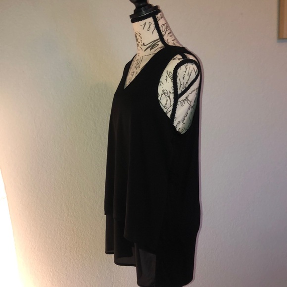 Michael kors black layered tunic tank top - Picture 3 of 6